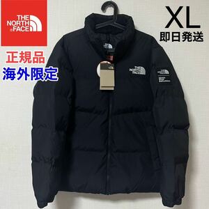 送料無料 THE NORTH FACE ノースフェイス ダウンジャケット ジャケット メンズ レディース XL ブラック 刺繍 正規品 海外限定