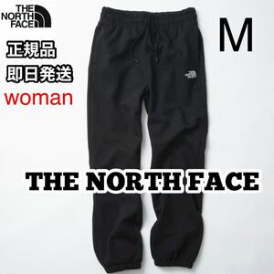 ノースフェイス スウェットパンツ ジャージ レディース 黒 M 裏起毛 THE NORTH FACE ブラック 海外限定 正規品 刺 刺繍 コットン