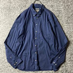 【90sオールド】オーバーサイズ　チェックパターン　BDビンテージL/Sシャツ　2XLサイズ 古着　長袖シャツ 
