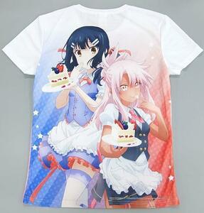 【新品】フェイトプリズマ☆ファンタズム 両面印刷ｔシャツ/ バースデー コラボレーションカフェ限定 アニメｔシャツ Lサイズ