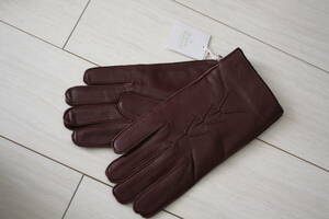  unused * Vivienne Westwood *Vivienne Westwood* men's * for man * sheep leather * ram leather * gloves * glove *25cm* Brown 