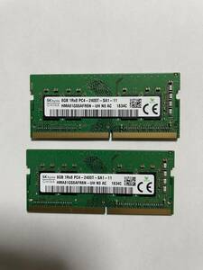 SKhynix PC4-2400T-SA1-11 計16G 1R×8 中古メモリー ノート用 