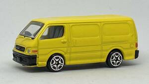 モーターマックス トヨタ ハイエース100系 イエロー 黄 スーパーホイール motormax toyota hiace van h100 motor maxミニカー 模型 3インチ