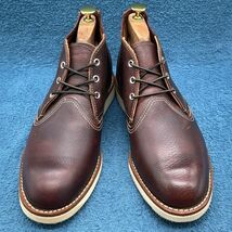 即決★RED WING 美品 定価3.2万 3141 10年★27cm チャッカブーツ レッドウィング 9D クラシックチャッカ ブライアーオイルスリック_画像4