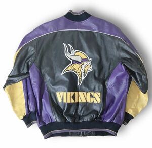 Minnesota Vikings スタジャン オールレザー NFL アメリカンフットボール バイキングス スタジアムジャンパー ミネソタ