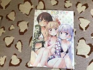 E002クリアファイル　NEW GAME! 5巻 メロンブックス特典 得能正太郎　青葉　ゆん　はじめ 水着