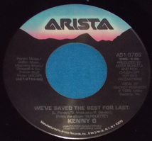 ☆7inch EP★US盤●KENNY G featuring SMOKEY ROBINSON/ケニー・G feat スモーキー・ロビンソン「We've Saved The Best For Last」80s!●_画像3