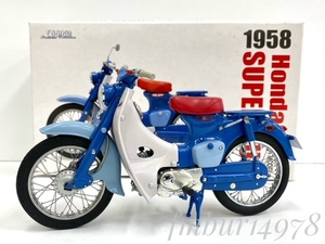 ★★★ 1円スタート！★★★＜絶版・未使用＞EBBRO　エブロ　1/10　Honda SUPER CUB 1958 (BLUE)　ホンダ　バイク　スーパーカブ