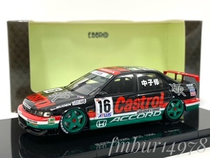 ＜絶版・未展示＞EBBRO　エブロ　1/43　MUGEN ACCORD No.16　JTCC 1996　無限 アコード　Castrol　カストロール　中子修