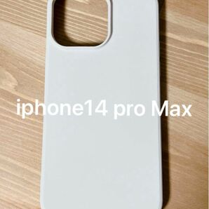 iphone14 pro Max 用 ケース シリコン オフホワイト カバー