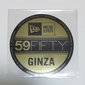 送料63円〜 正規品 NEWERA ニューエラ 銀座 GINZA ステッカー シール 検) 非売品 販促品 59FIFTY サイズステッカー デカール ノベルティ