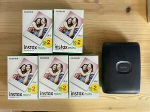 【フィルム100枚付】スマートフォン用プリンター 富士フイルム instax mini Link2 スペースブルー