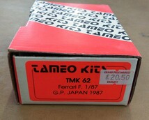 未組立　1/43　TAMEO KITS　タメオキット　TMK62　Ferrari F. 1/87　G.P. JAPAN 1987　メタルキット　プラモ_画像2