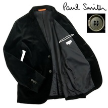 【B2614】【美品】【ベロア地】Paul Smith LONDON ポールスミスロンドン テーラードジャケット サイズL_画像1