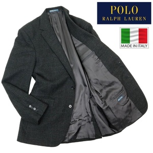 【B2719】【美品】【イタリー製】POLO RALPH LAUREN ポロラルフローレン テーラードジャケット ウールジャケット 千鳥格子