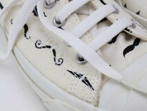 2312-13 コンバース 1CJ681 JACK PURCELL MUSTACHIO スニーカー 靴 CONVERSE サイズ 25.5cm オフホワイト ひげ柄_画像8