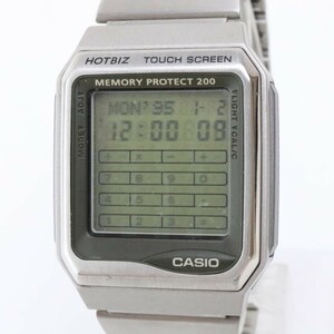 2311-664 カシオ クオーツ 腕時計 CASIO VDB-3000 ホットビズ タッチスクリーン メモリープロテクロ200 デジタル 純正 金属ベルト