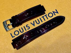 ルイ・ヴィトン Louis Vuitton タンブール用ベルト バンド メンズ Lサイズ R15116 ヴェルニ アマラント
