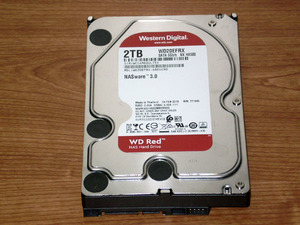 ★ 2TB ★ Western Digital Red 【　WD20EFRX　】 良品 ★1CX