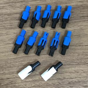 LEGO Lego block technique hinge pin ball joint socket / black black blue blue white 