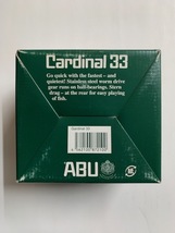 ★未使用品　激安★アブガルシア★ABU Cardinal 33 スプール・箱・リール袋・取説★観賞用として陳列ケースに長期間展示_画像3