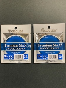 ★人気商品　早い者勝ち★新品★即決★シーガー　Seaguar★シーガープレミアムショックリーダー 3.5号★２個セット★フロロカーボン100%