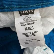 【中古】Levi's510TM ブルー ジップフライ スキニー カラーパンツ レディース W28L28 実寸W28in 5510-G25 USA 海外輸入 古着 LK10070_画像6