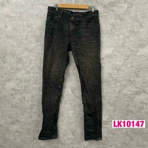 Levi's510TM ブラック ジップフライ スーパースキニー デニムジーンズパンツ W32L34 実寸W32in 赤タブ 055104173 海外輸入 古着 LK10147