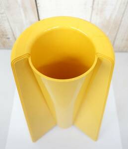  retro collection that time thing *OFFCINA ALESSI alessi *Enzo Marientso* Mali *Pago Pagopagopago* flower stand * yellow 