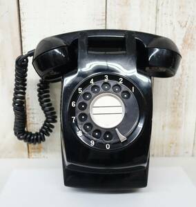  Showa Retro that time thing rare * electro- electro- . company Japan electro- confidence telephone . company * vertical wall hanging black telephone *MODEL 600A1 W * dial type *MITSUBISHI Mitsubishi Electric 