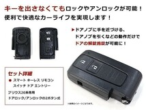 トヨタ プリウス NHW20 20系 2ボタン スマートキー ドア リモコン キーレスケース イモビ 移植 交換 スペアキー エマージェンシーキー_画像2