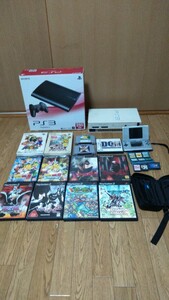 SONY ゲーム機 PlayStation3 一式 ソニー プレイステーション2 任天堂 Nintendo セガサターン DVD他 ソフト46本まとめ売りセット