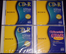 SONY(ソニー) CDQ74CN系(28CDQ74SP99 / CDQ-74CN) 650MB 8倍速(1枚だけ12倍速) 合計59枚 ＋ CDQ74BN2 650MB 6倍速 1枚★日本製 太陽誘電_画像2