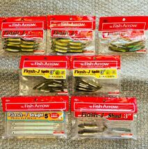 送料無料『フィッシュアロー フラッシュJ 38匹セット』Fish Arrow Flash-J フラッシュジェイ スプリット 3インチ シャッド 開封済 未使用99_画像1