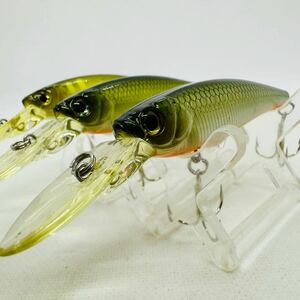 送料無料・美品『ダイワ TDミノー スクーバ 70SP-G 3個セット』DAIWA T.D.MINNOW SCUBA 72mm サスペンド ミノー スクーバー