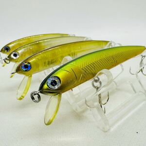 送料無料・美品『ハンクル K-1 ミノー 85SP 4個セット』HMKL K1ミノー K-Ⅰ KI MINNOW K-Ⅰサスペンド ミノー