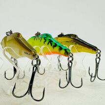 送料無料・美品『ラパラ ラトリンラップ RNR7 3個セット』RaPaLa RATTLIN' RAPALA RNR-7 バイブレーション バイブ_画像4