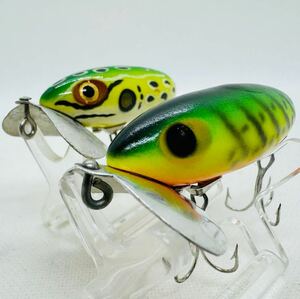 送料120円『フレッド アーボガスト ジッターバグ 2個セット 約58mm』3点落札送料無料■FRED ARBOGAST JITTER BUG ノイジー