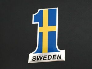 送料無料 スウェーデン 国旗 アルミ ステッカー ボルボ シール 車 国旗 VOLVO サーブ SAAB S40 v40 V50 V60 V70 xc40 XC60S80 C70