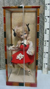  dead stock chair .. Poe z doll case attaching Showa Retro doll . mountain ... inside wistaria Rene 