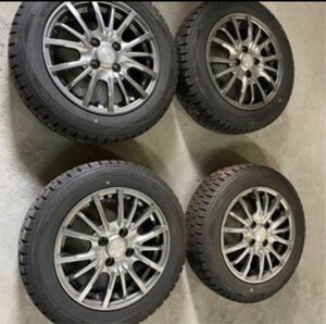 バリ山　値下げ165/65R14 ルーミータンク　 スタッドレスタイヤ ホイール　①