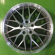 NT335 中古 632 LOXARNY MULTIFORCHETTA ロクサーニ マルチフォルケッタ ホイール 18×8J +38 PCD 114.3 【16系アリスト/30系セルシオ】_画像2