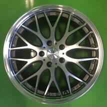 NT335 中古 632 LOXARNY MULTIFORCHETTA ロクサーニ マルチフォルケッタ ホイール 18×8J +38 PCD 114.3 【16系アリスト/30系セルシオ】_画像3