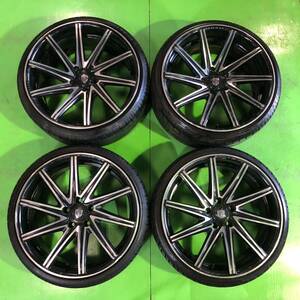 1円~ NT342 中古 CLUB LINEA クラブリネア CL-32 ホイール 20×8.5J +35 20×9.5J +35 PCD 120 タイヤ 235/30R20 245/30R20 【レクサス用】