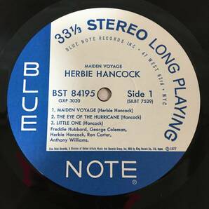 ○P296○LP レコード 美盤 BLUENOTE ブルーノート 完全限定盤 処女航海 ハービー・ハンコック GXF-3020 Harbie Hancock Maiden Voyageの画像4