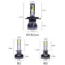 送料込.. 2個 MINI 3000K.6500K.8000K色選択 8000LM LEDライト H4 Hi.Low切替式/H1/H3/H7/H8/H11/H16/HB3/HB4 COBチップ搭載 単色タイプ_画像8