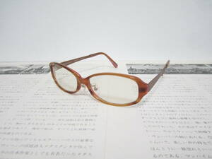 英◆eyebrella.c.2　EB-08　C.01　アイブレラ　クリアデュオ　クリアブラウンササ　コンビ　眼鏡　極美品