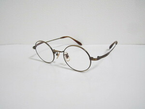空◆貴重　掘り出し物　ビンテージ　レトロ　John Lennon　JL-21-21 B　T-NT　ジョンレノン　ラウンド型　ブロンズ系　眼鏡　程度良品