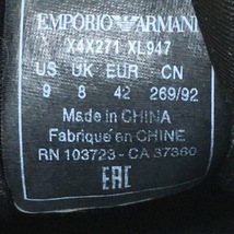 エンポリオアルマーニ EMPORIOARMANI スニーカー US9 - 化学繊維 黒 メンズ EA7/インソール取外し可 靴_画像6