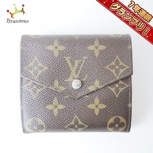 ルイヴィトン LOUIS VUITTON Wホック財布 190 ポルトモネビエ(旧型) モノグラム・キャンバス - 884AN 財布 モノグラム